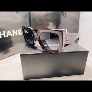 Chanel Sunglasses Dark Burgundy
